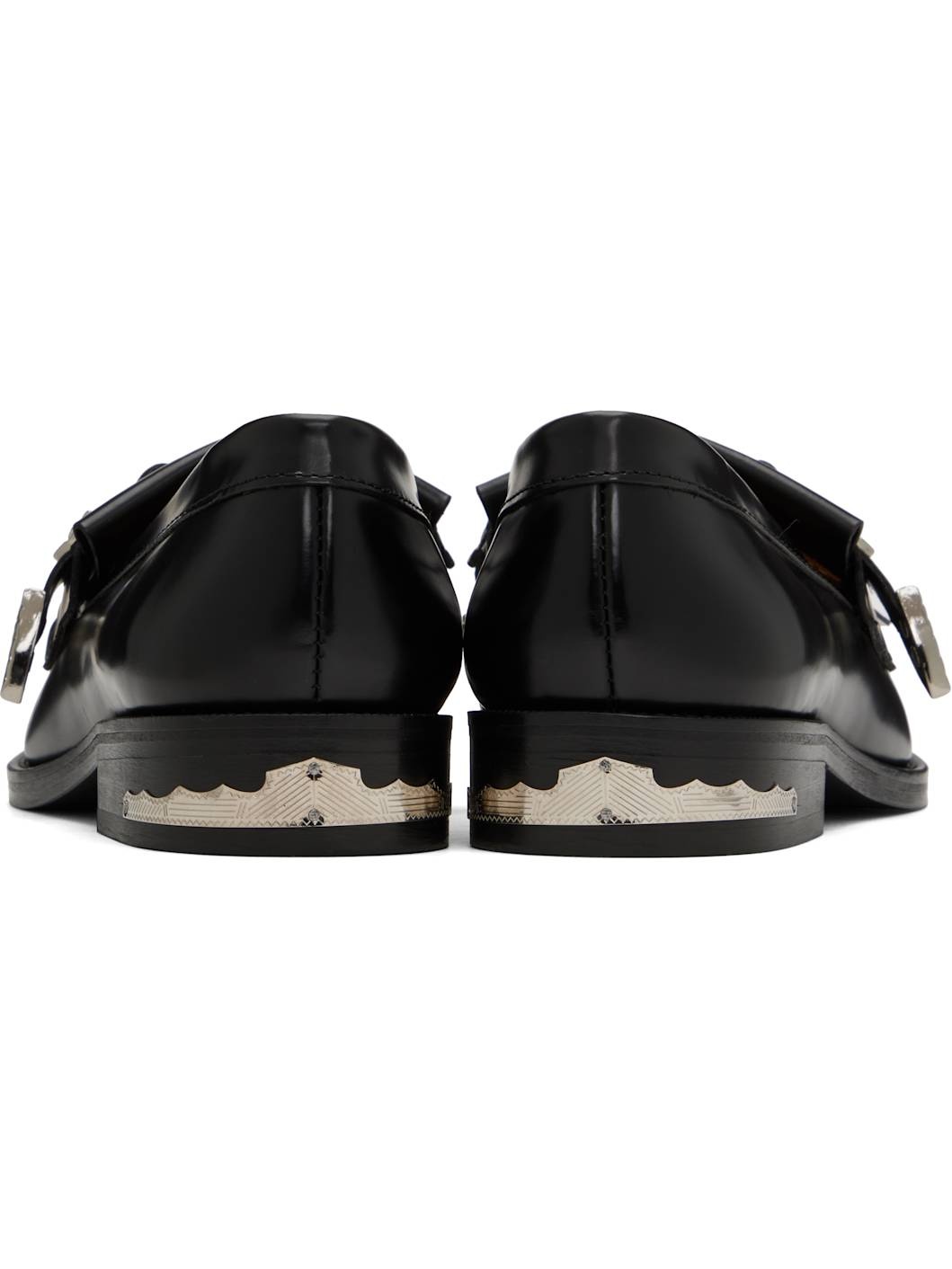 Black Metal Loafers - 2
