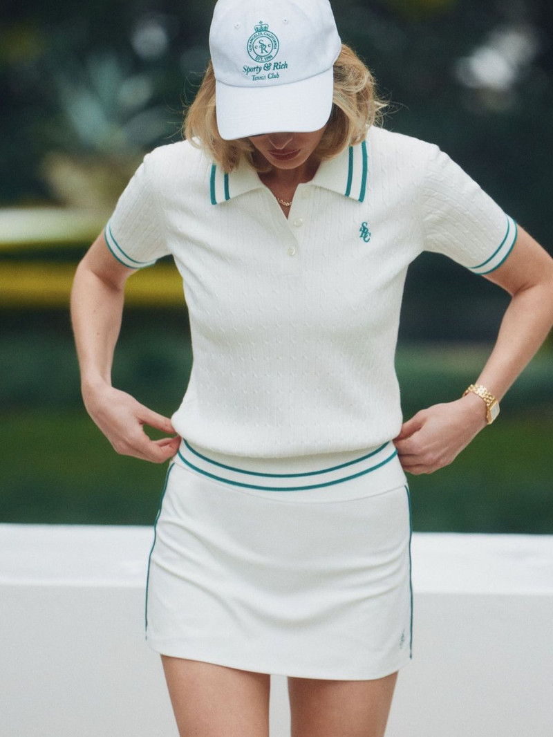 cable-knit polo shirt 4