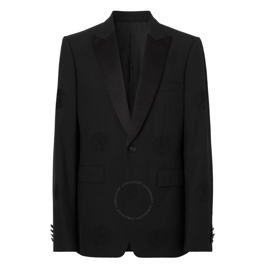 Burberry Oak Leaf Crest Jacquard Tuxedo Jacket - 1