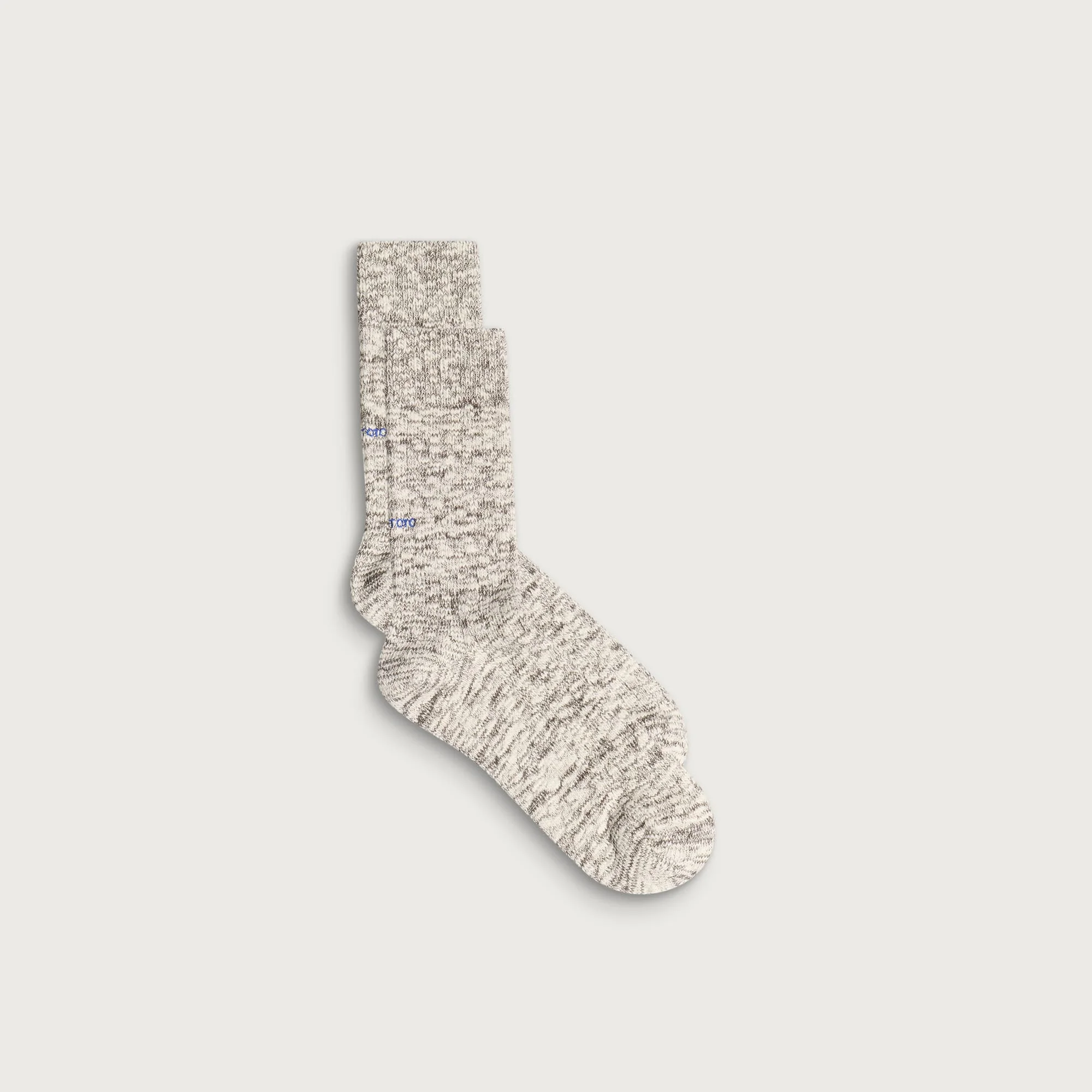 RoToTo Organic Cotton Slub Crew Sock - 1