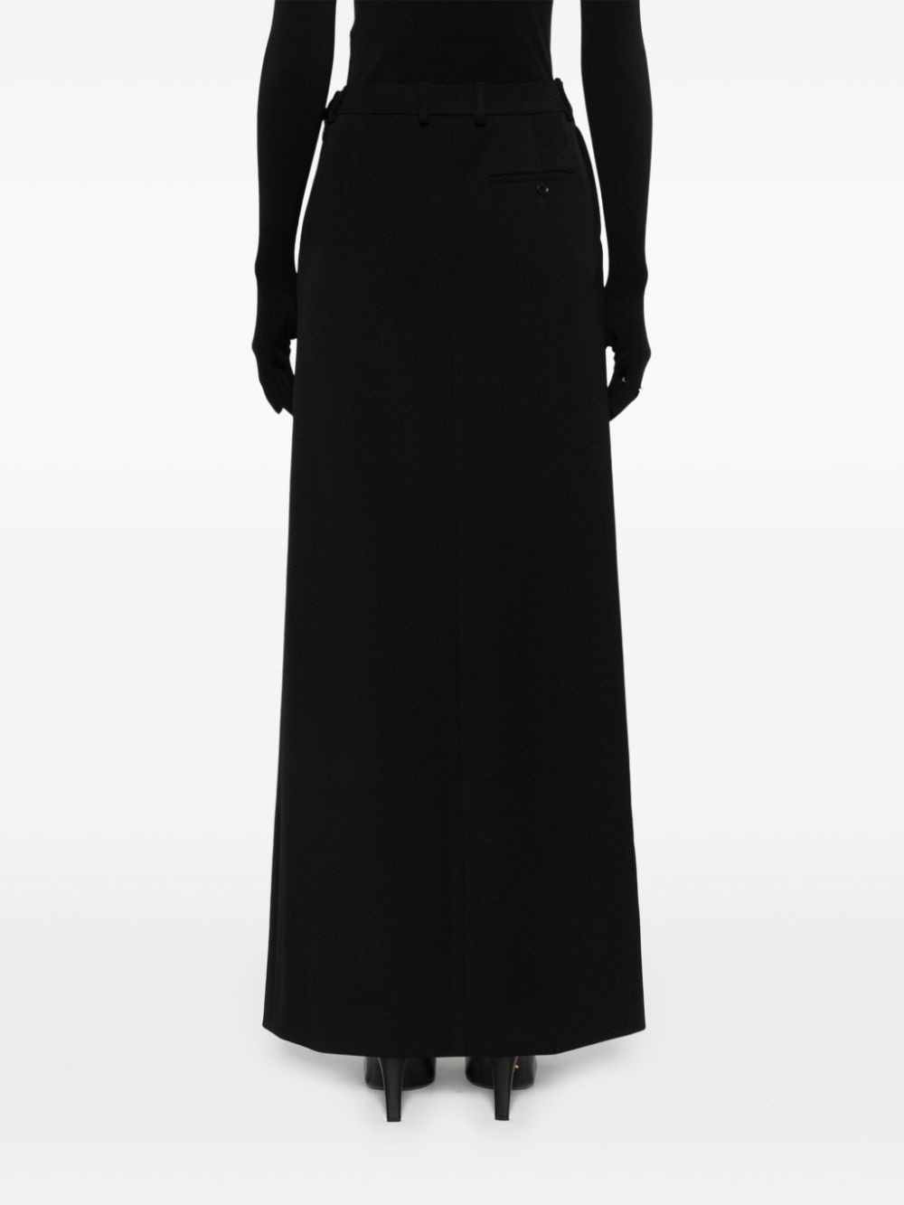 slit tailored maxi skirt - 4