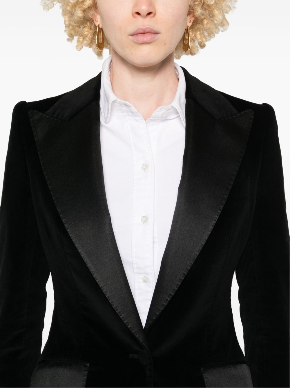 Turlington velvet blazer - 5