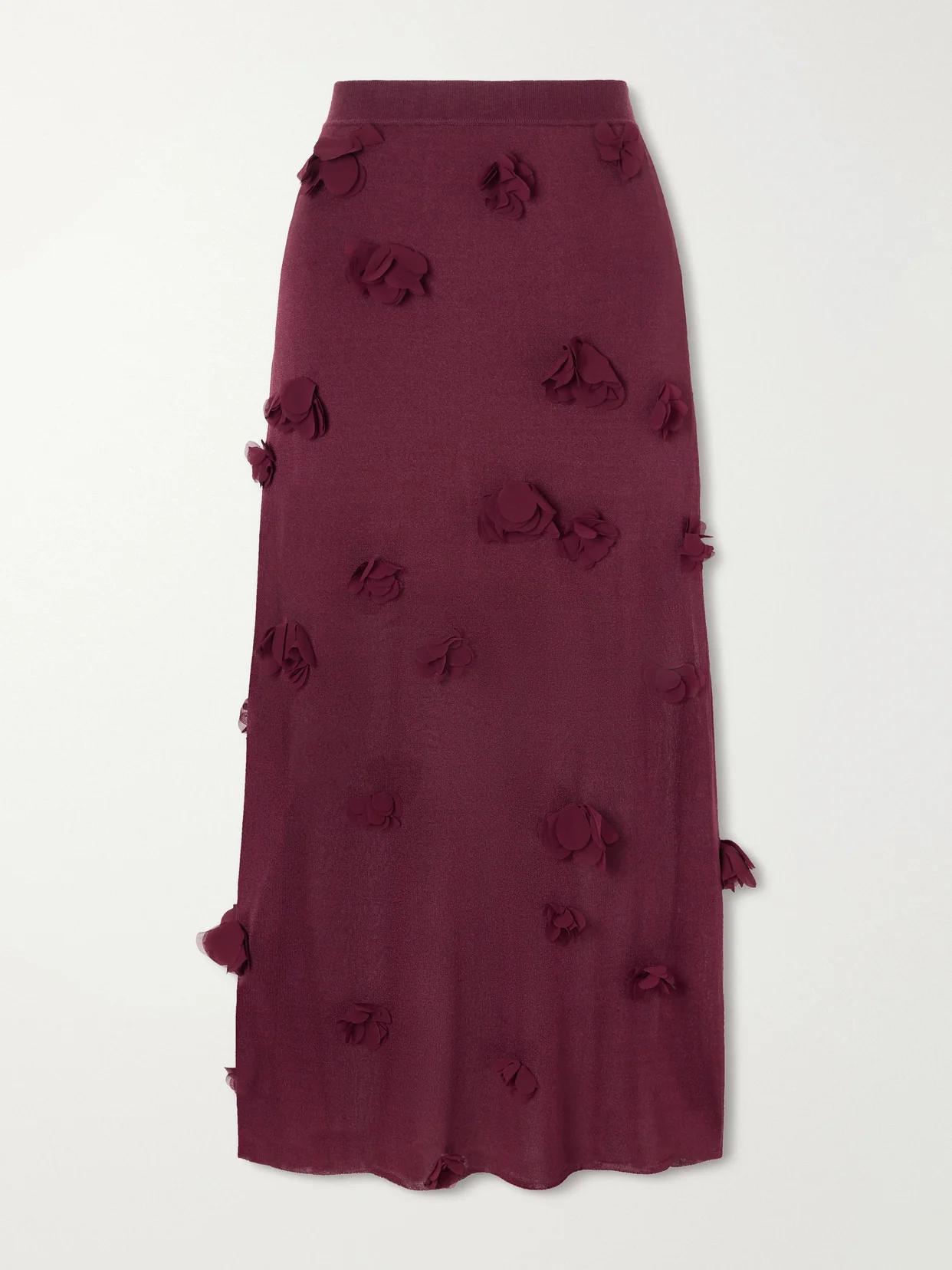 Cora Floral-appliqué Midi Skirt - 1