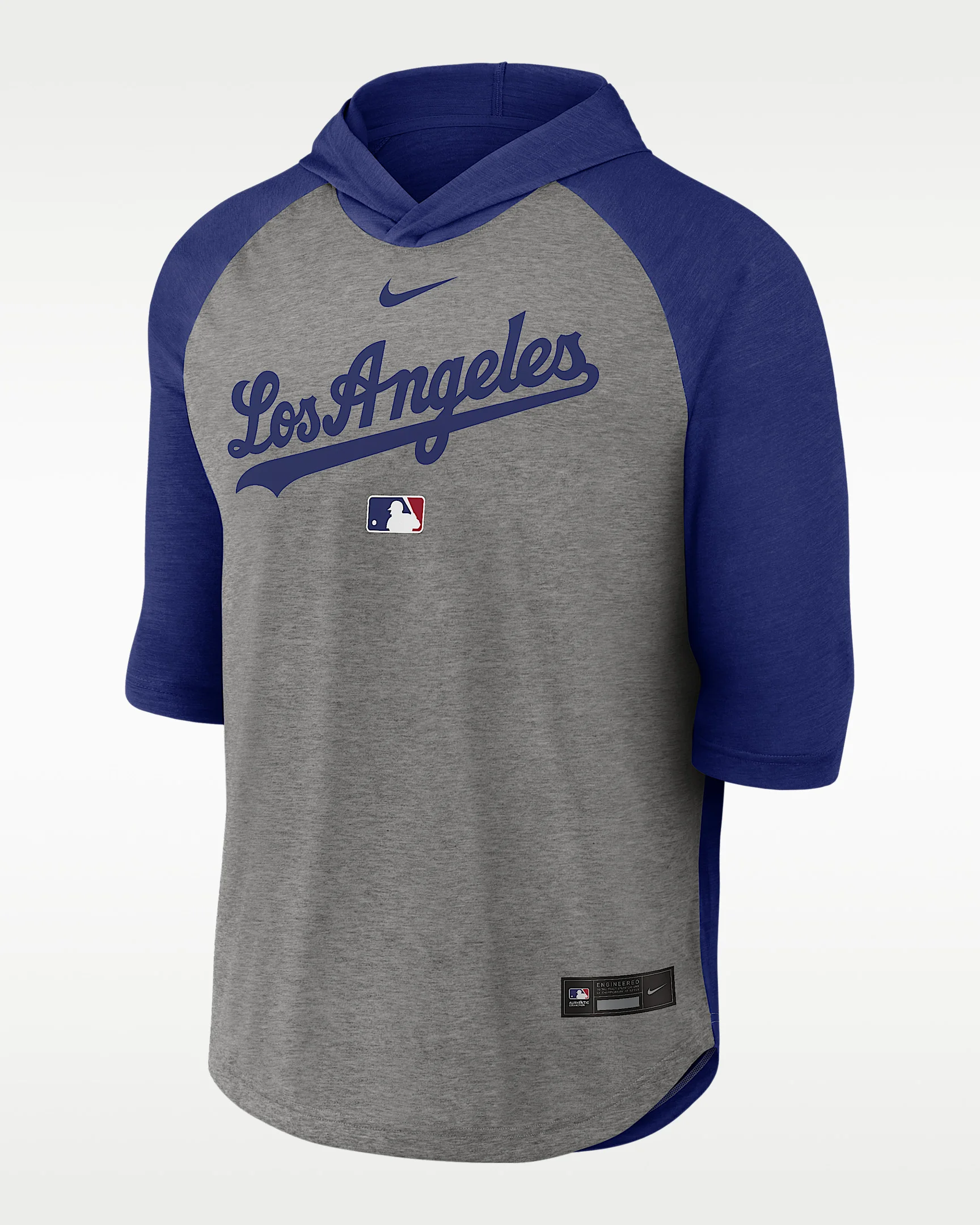 Texas Rangers Authentic Collection Flux Men's Nike Dri-FIT MLB 3/4-Sleeve Hooded T-Shirt - 1