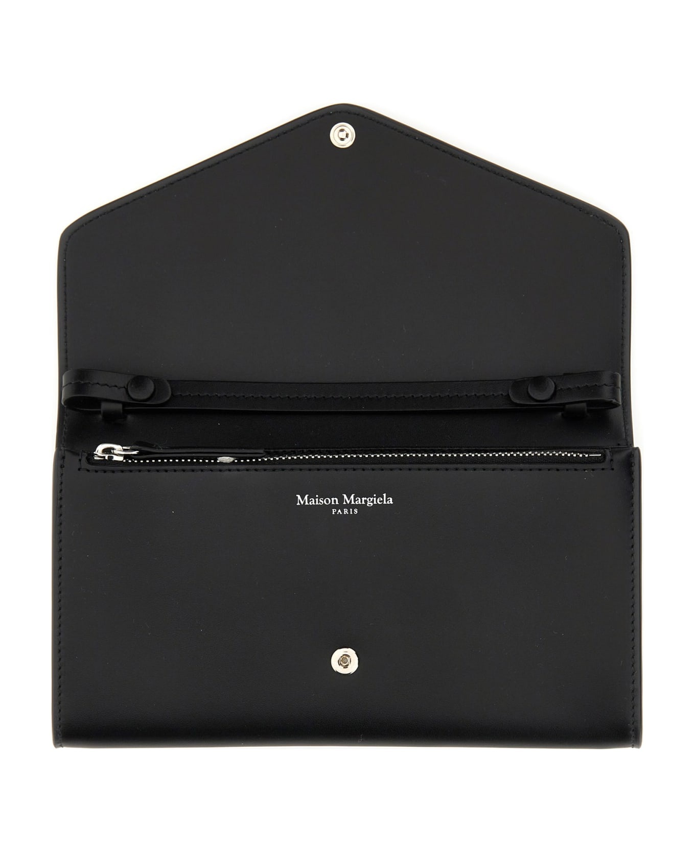 Black Leather Crossbody Bag - 3