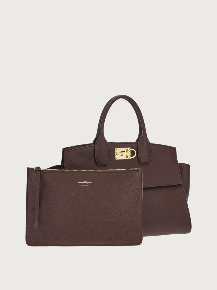 FERRAGAMO STUDIO SOFT BAG (L) - 8