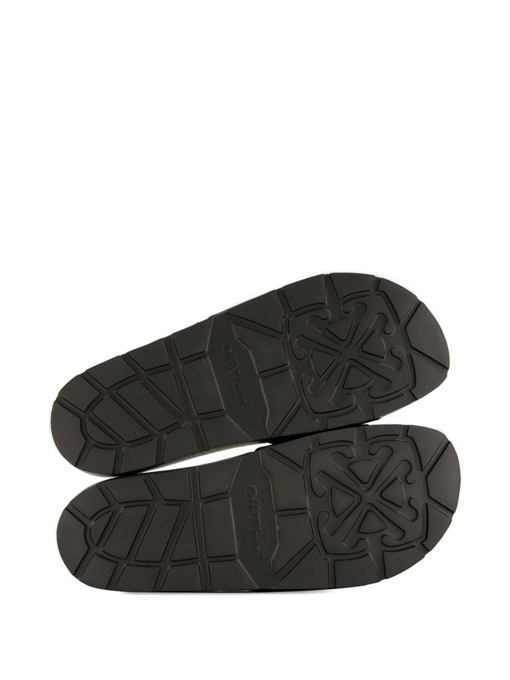 arrow-print slip-on sliders - 5