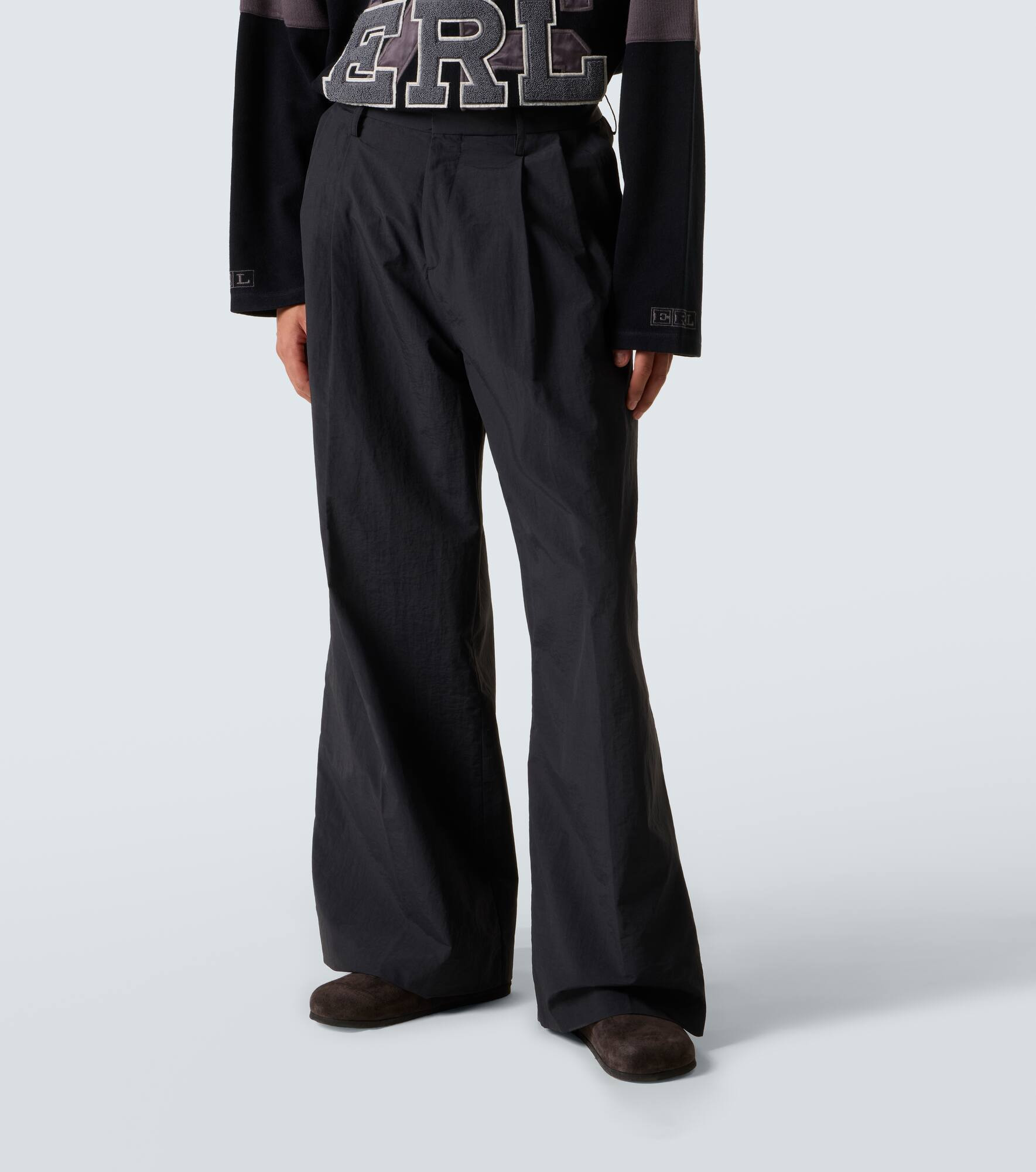 Pleated wide-leg pants - 3