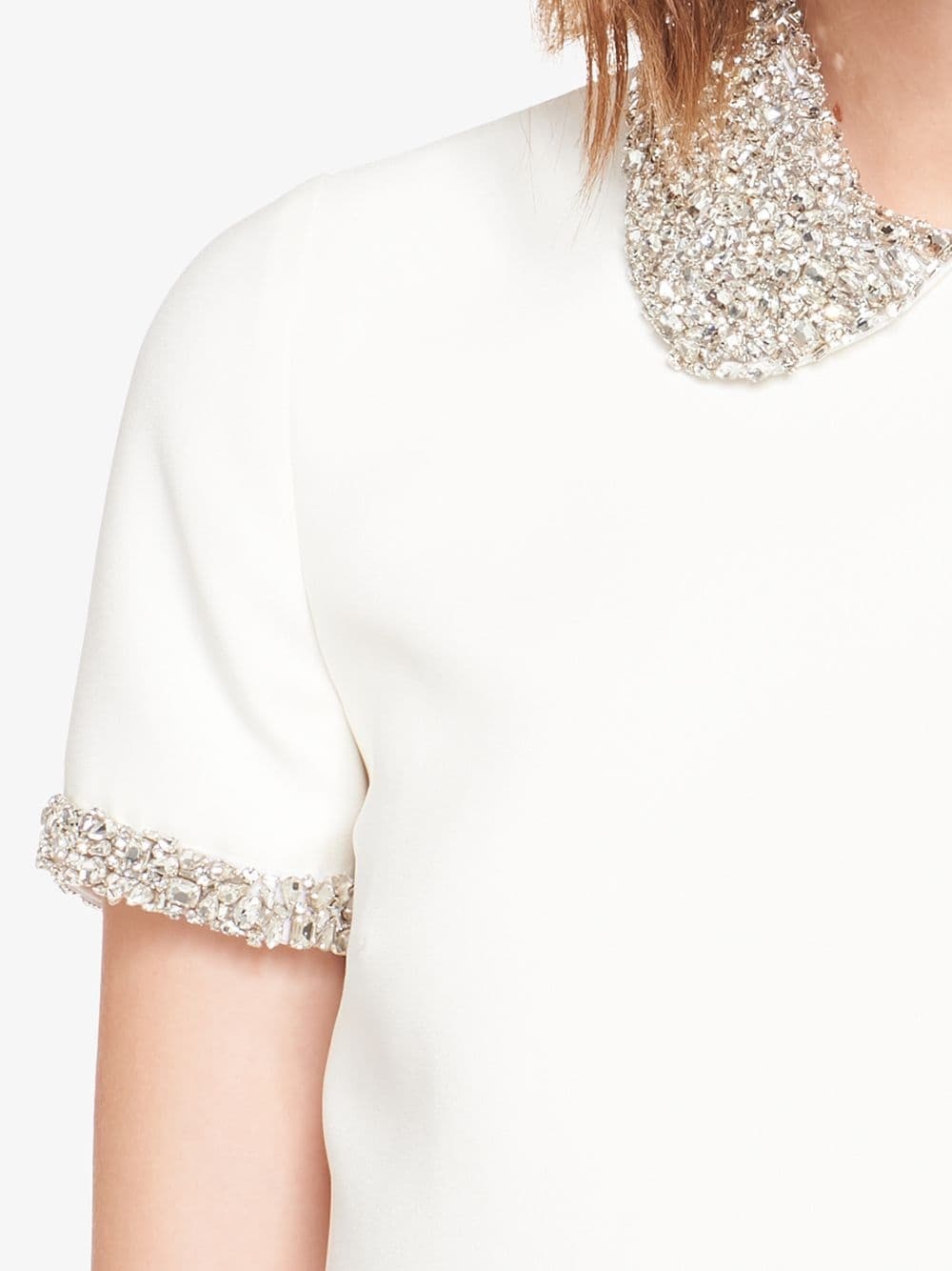 Cady crystal-embellished collar dress - 5