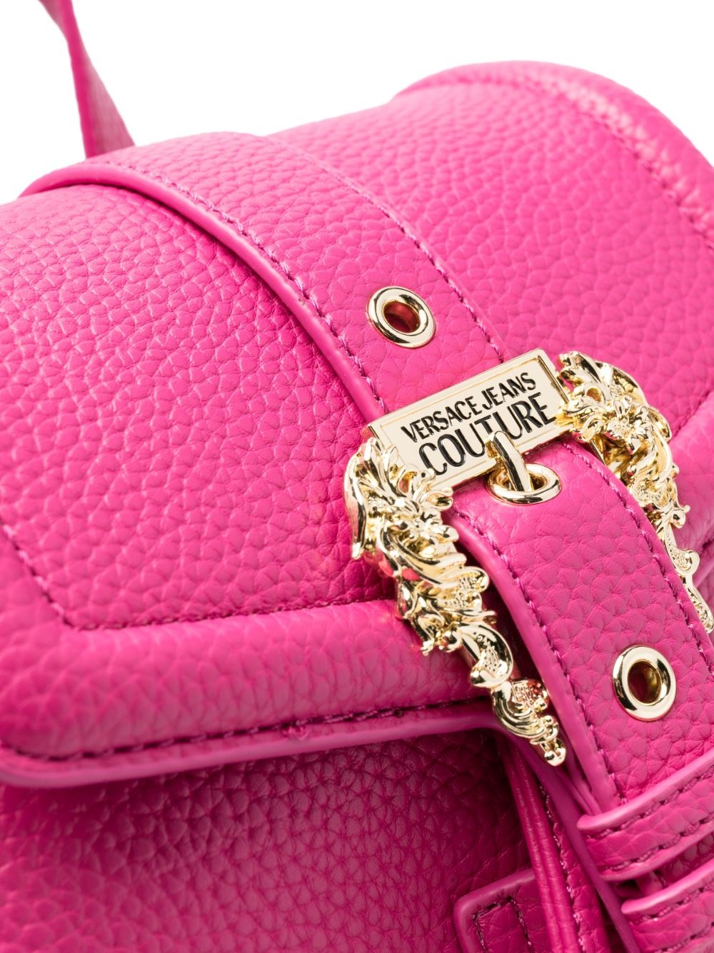 VERSACE JEANS COUTURE: bag in synthetic leather with Baroque buckles -  Violet