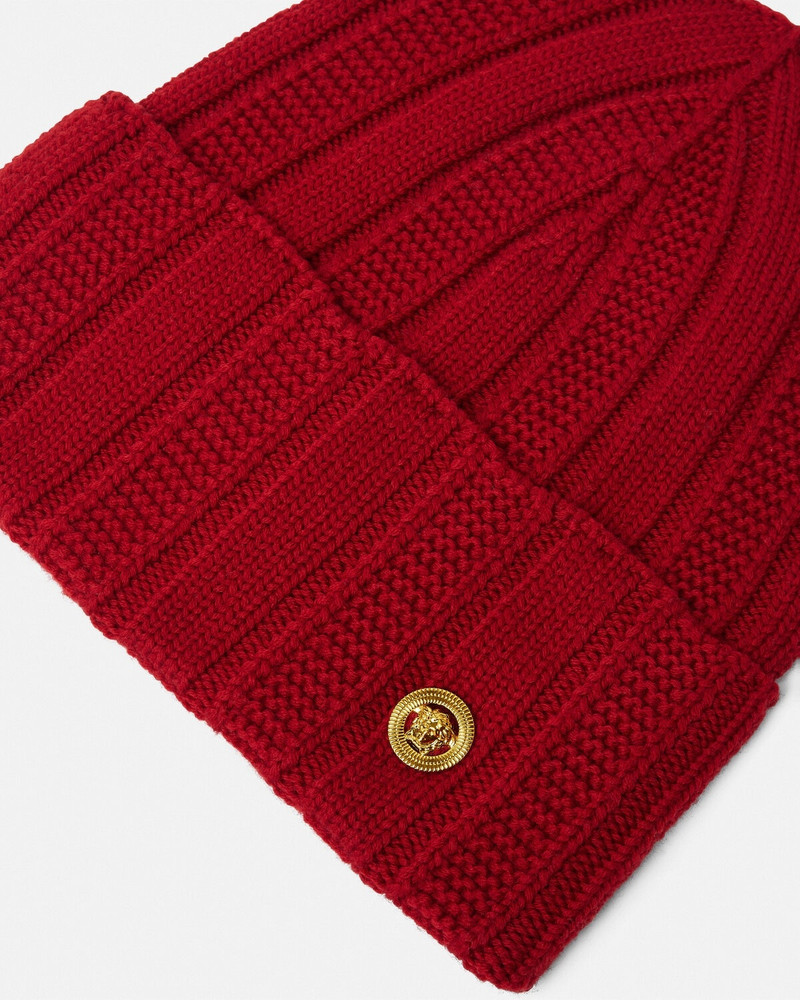 VERSACE Medusa Ribbed Knit Beanie outlook