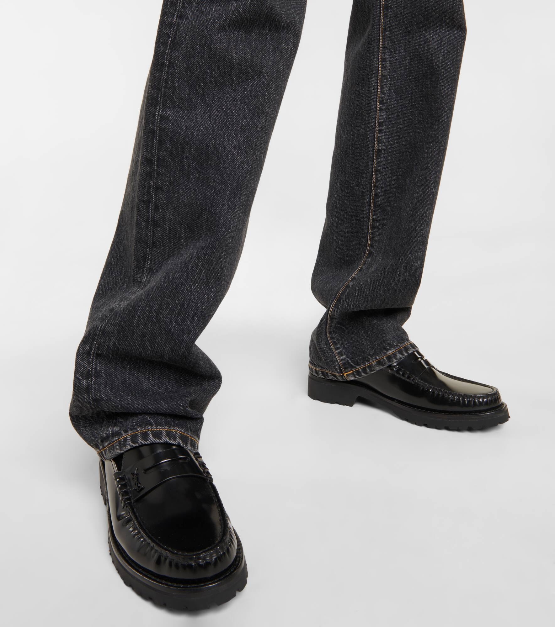 Le Loafer leather penny loafers - 4