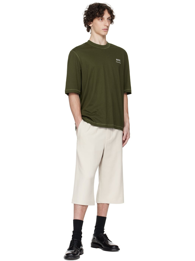 AMI Paris Gray Elasticated Large Shorts outlook