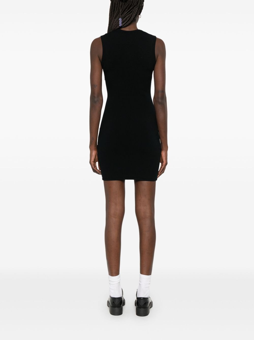 Crescent Moon-detail mini dress - 4