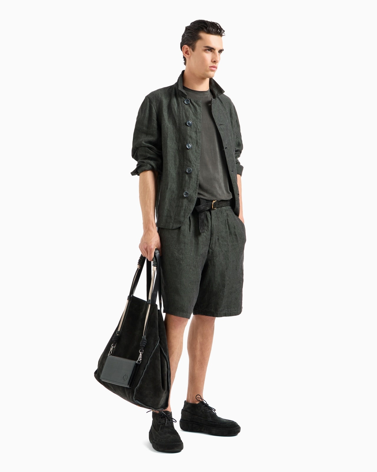 PURE LINEN, SINGLE-BREASTED JACKET - 2