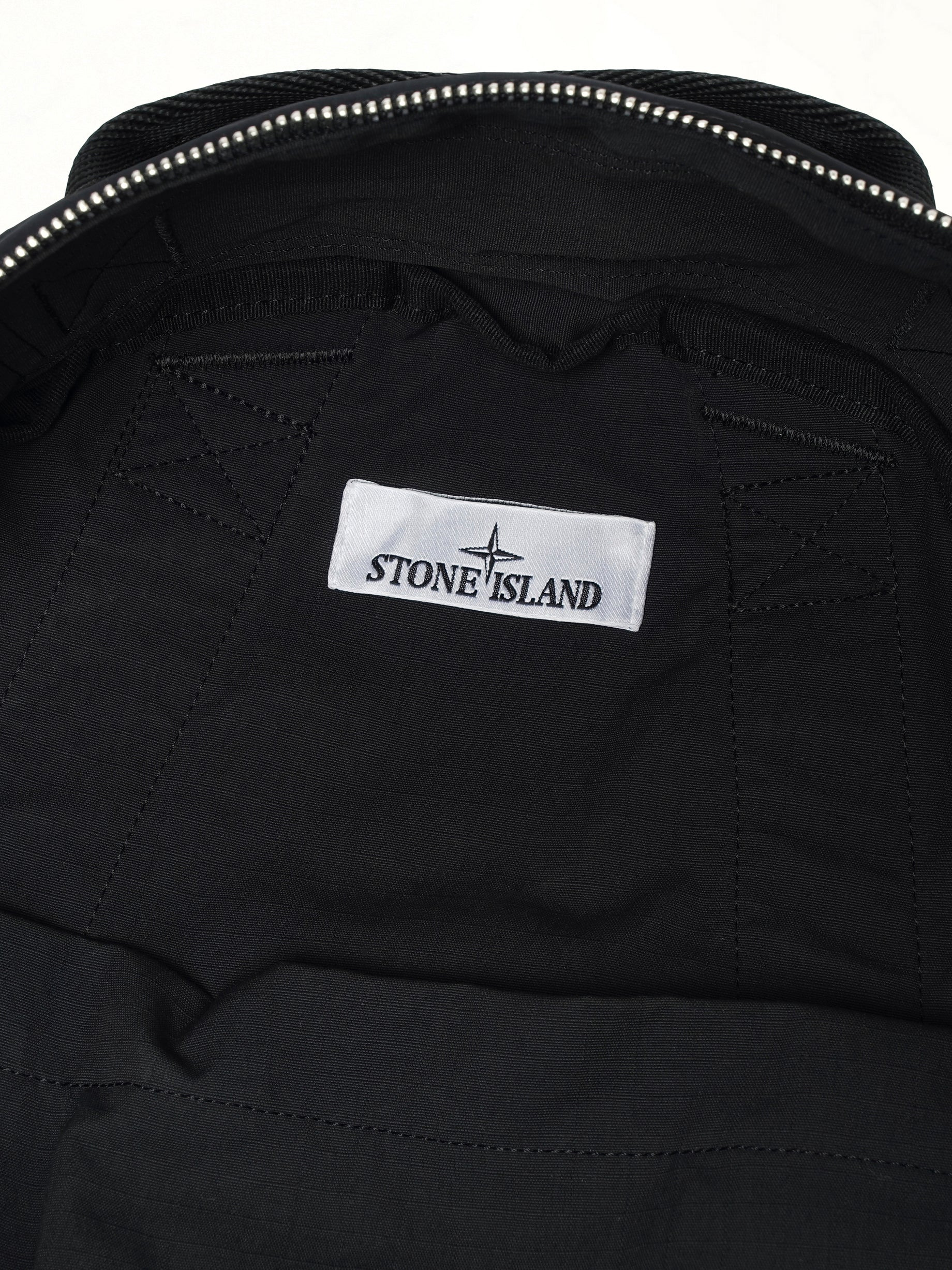 920001 Coated Nylon Backpack in Black - 3