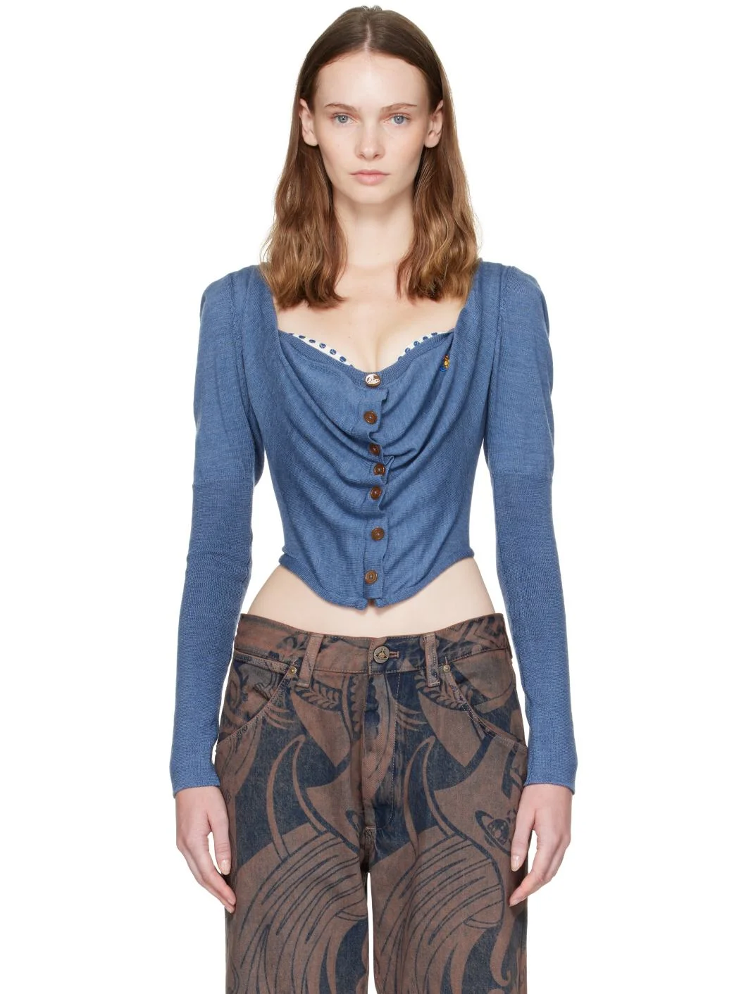 Blue Bea Corset Cardigan - 1