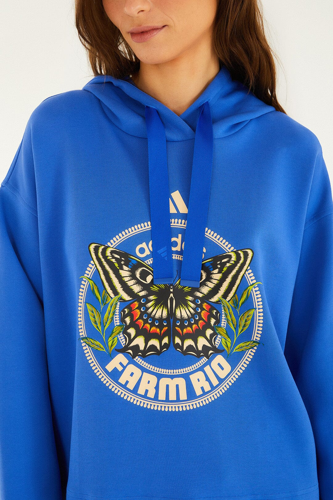 Move Like A Butterfly Blue Adidas  Moletom - 2