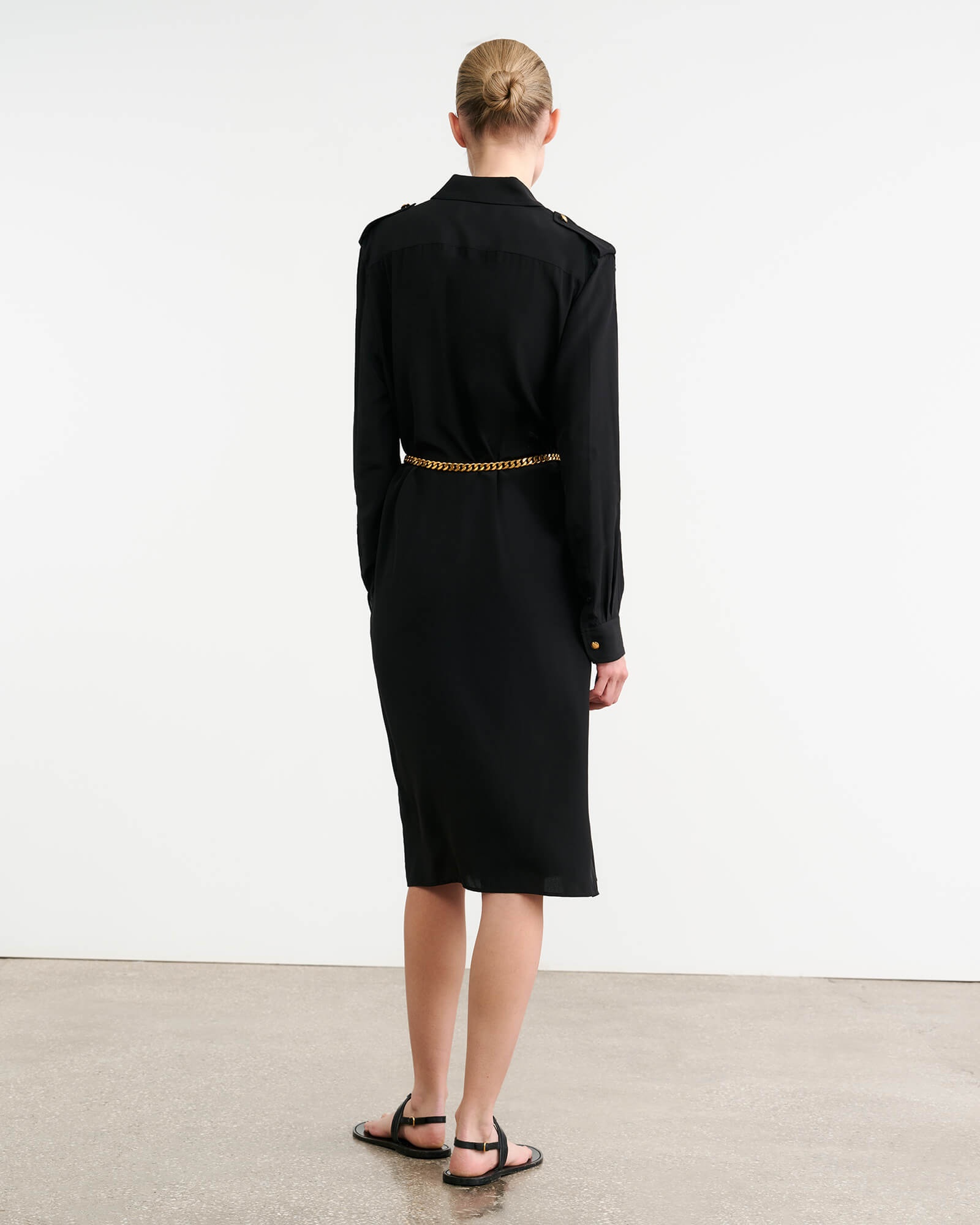 ADELAIDE SILK SHIRT DRESS - 3