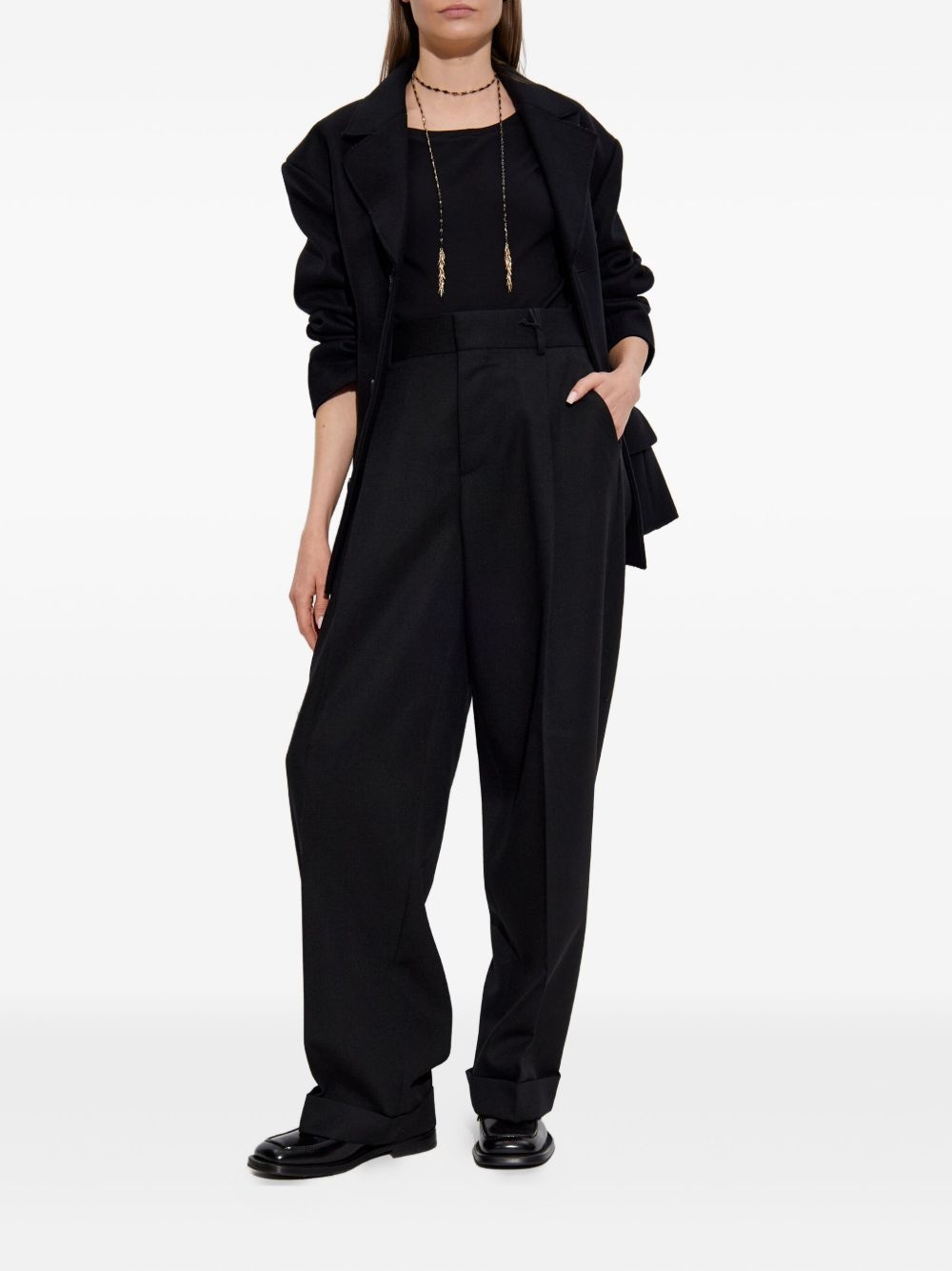 pleated wool trousers - 2
