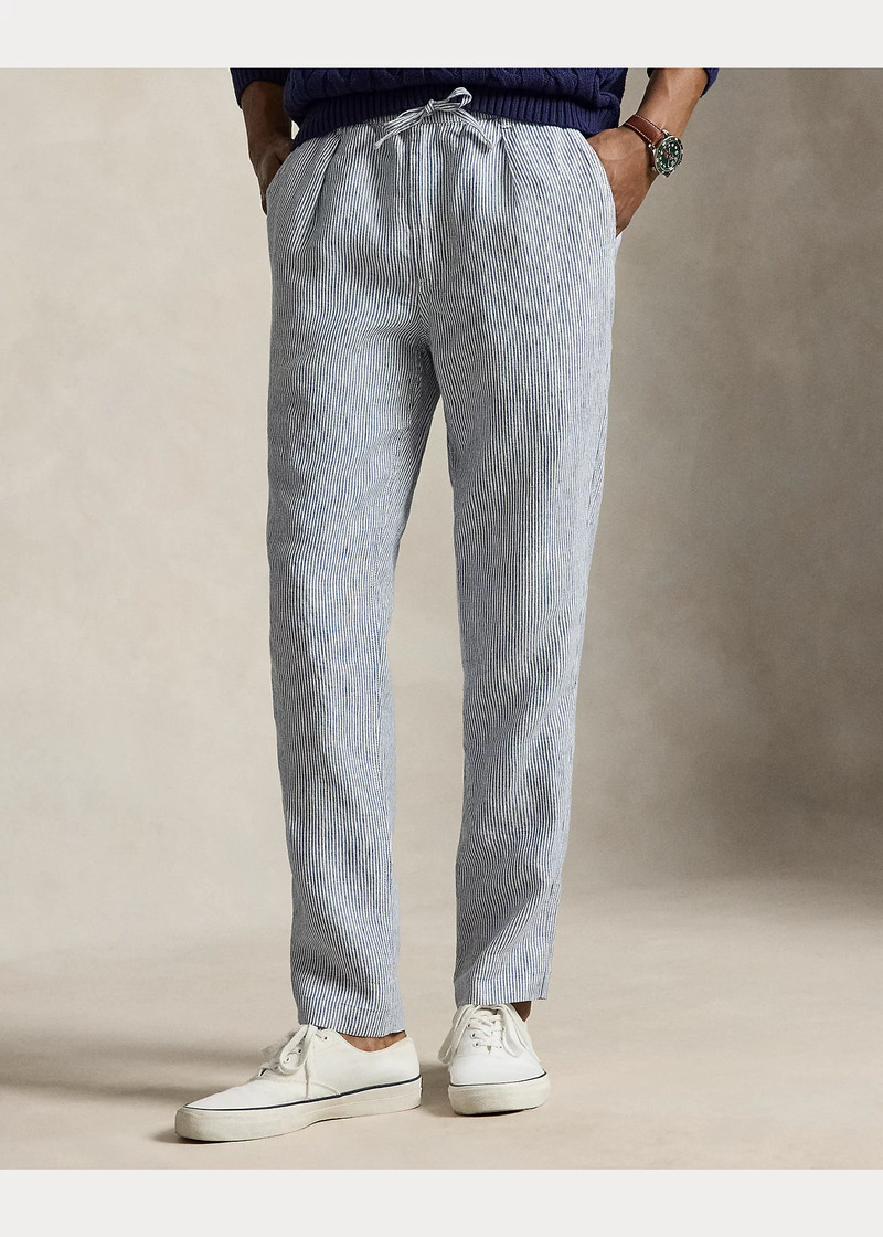 Lateef Slim Tapered Fit Linen Pant 3