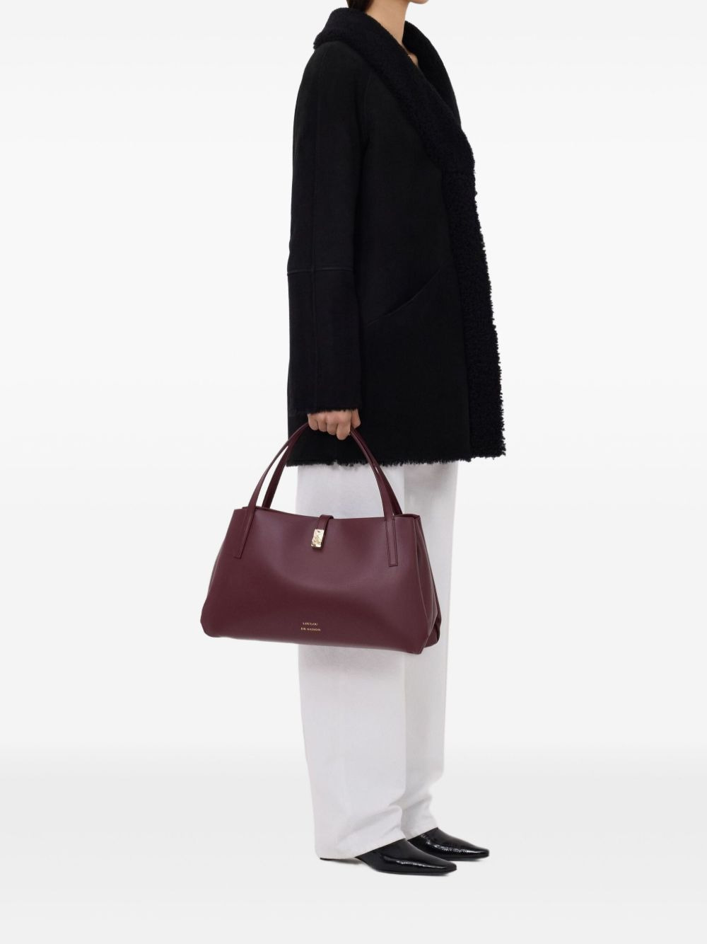 Isak hooded shearling coat - 3