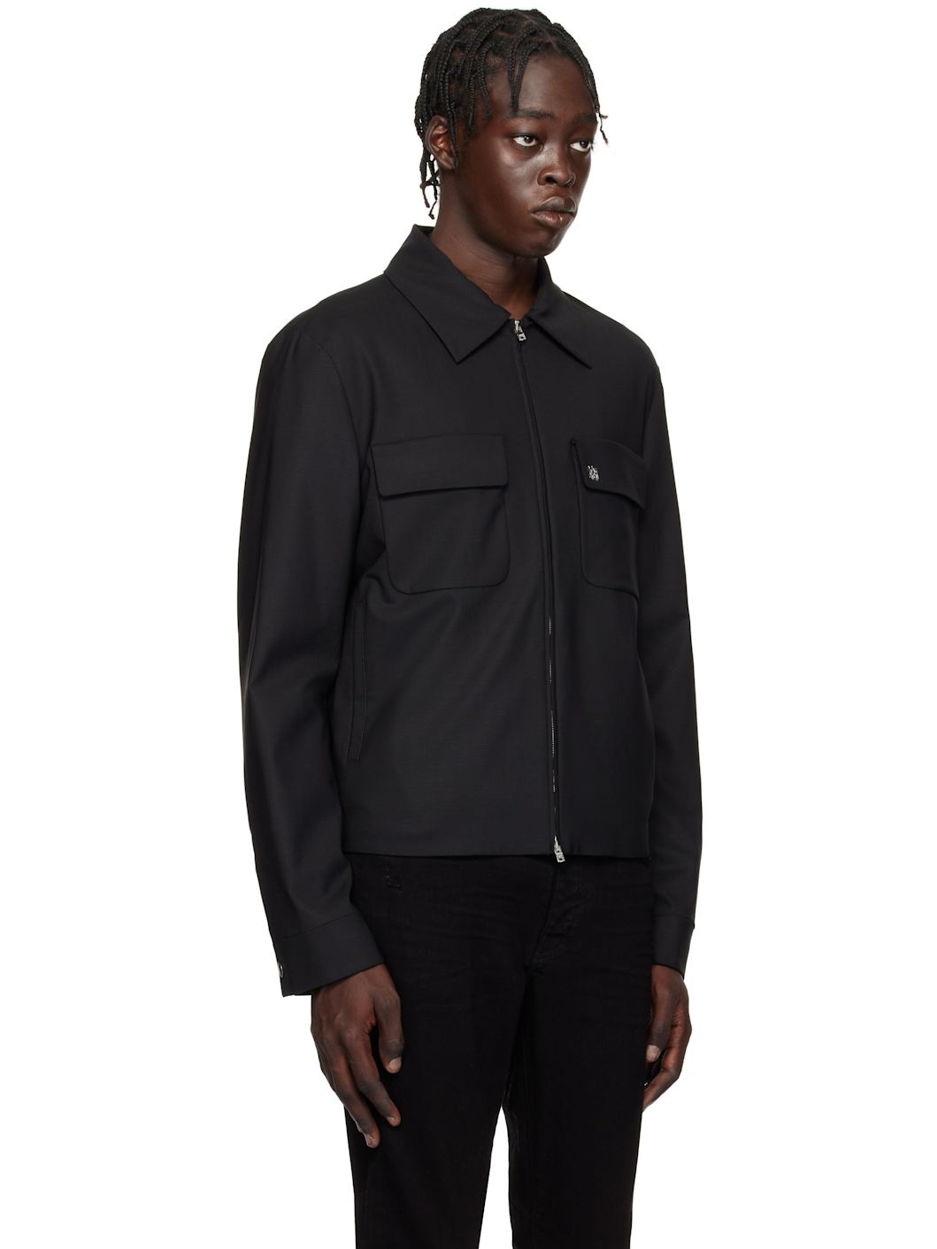 Black Evening Blouson Jacket - 2