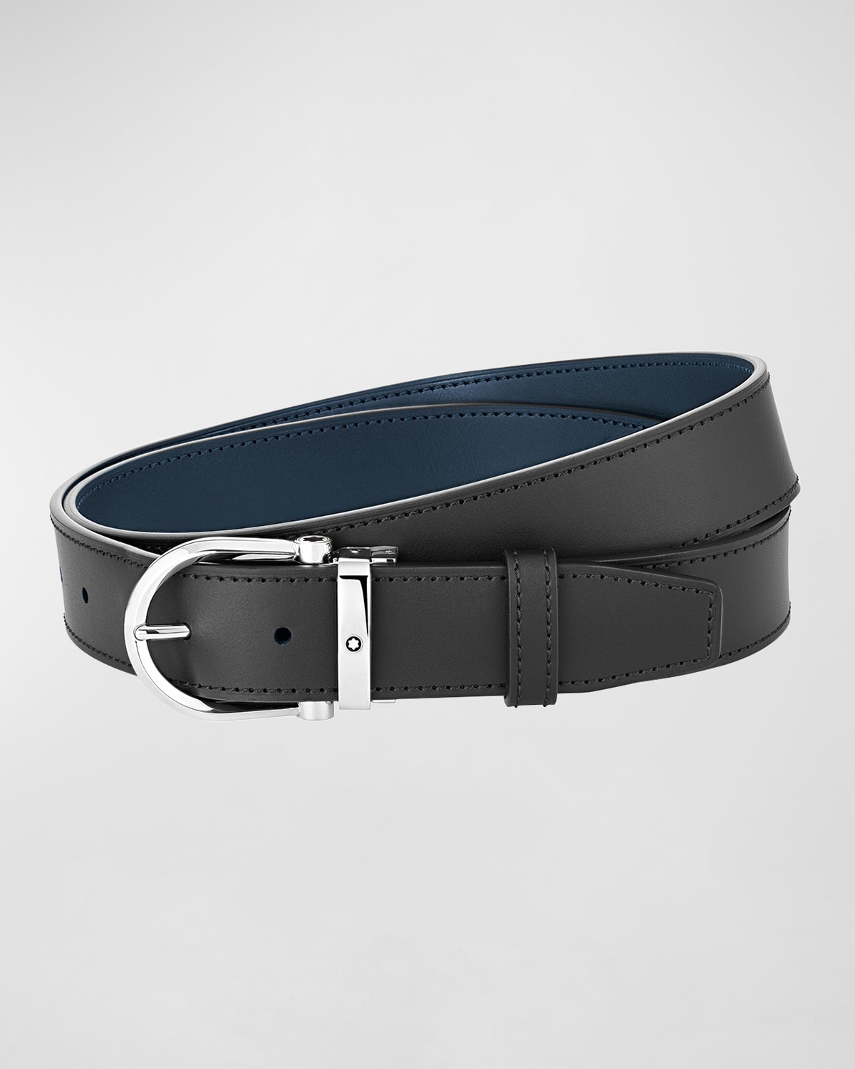 Men's Horseshoe Reversible Leather Belt - 1