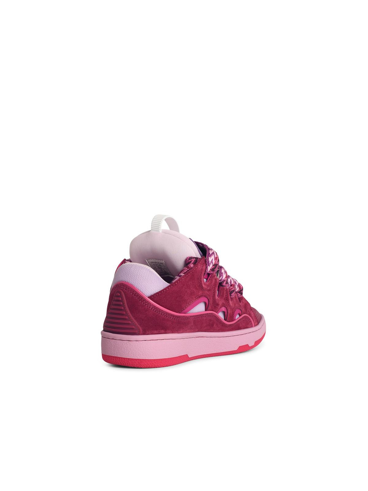 Lanvin 'Curb' Lilac Leather Blend Sneakers Women - 3