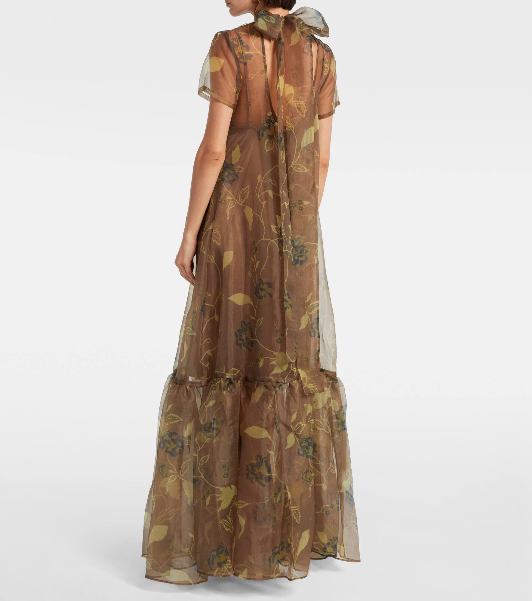 Calluna floral organza maxi dress - 3