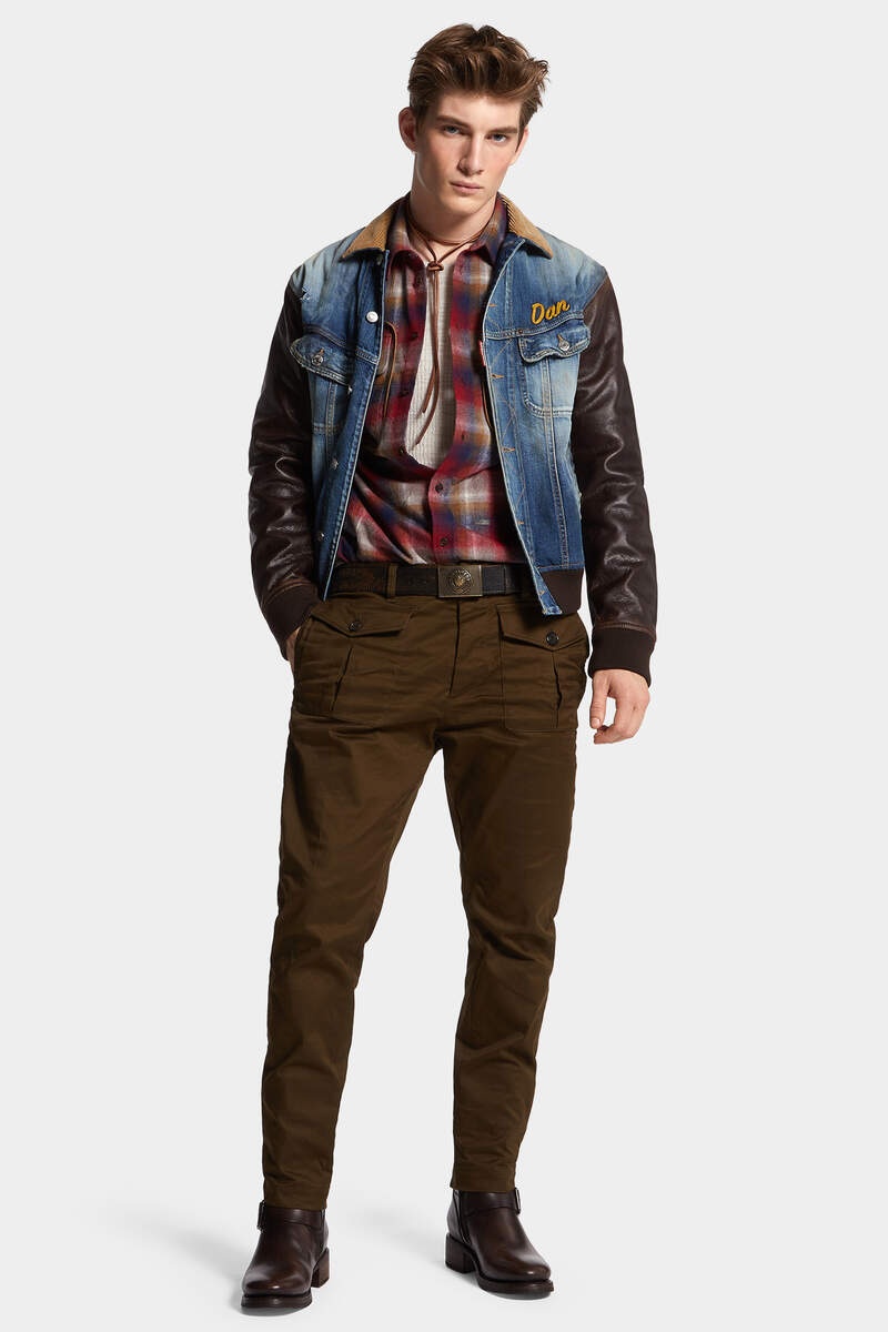 MEDIUM RUSTY NAIL WASH L.A. COLLEGE JEAN JACKET - 5