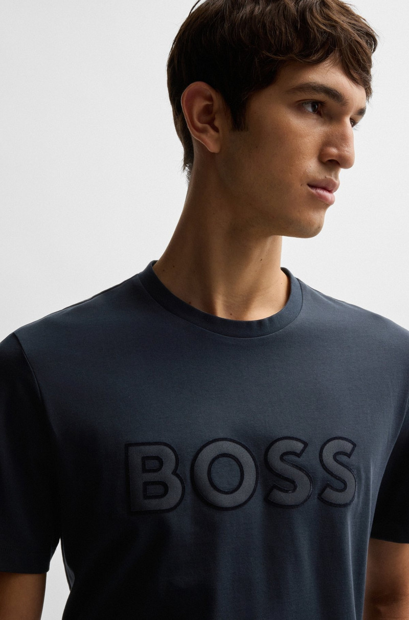 COTTON-JERSEY REGULAR-FIT T-SHIRT WITH LOGO DETAIL 3