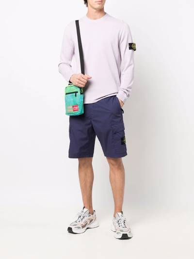 Stone Island Compass logo-patch cargo shorts outlook