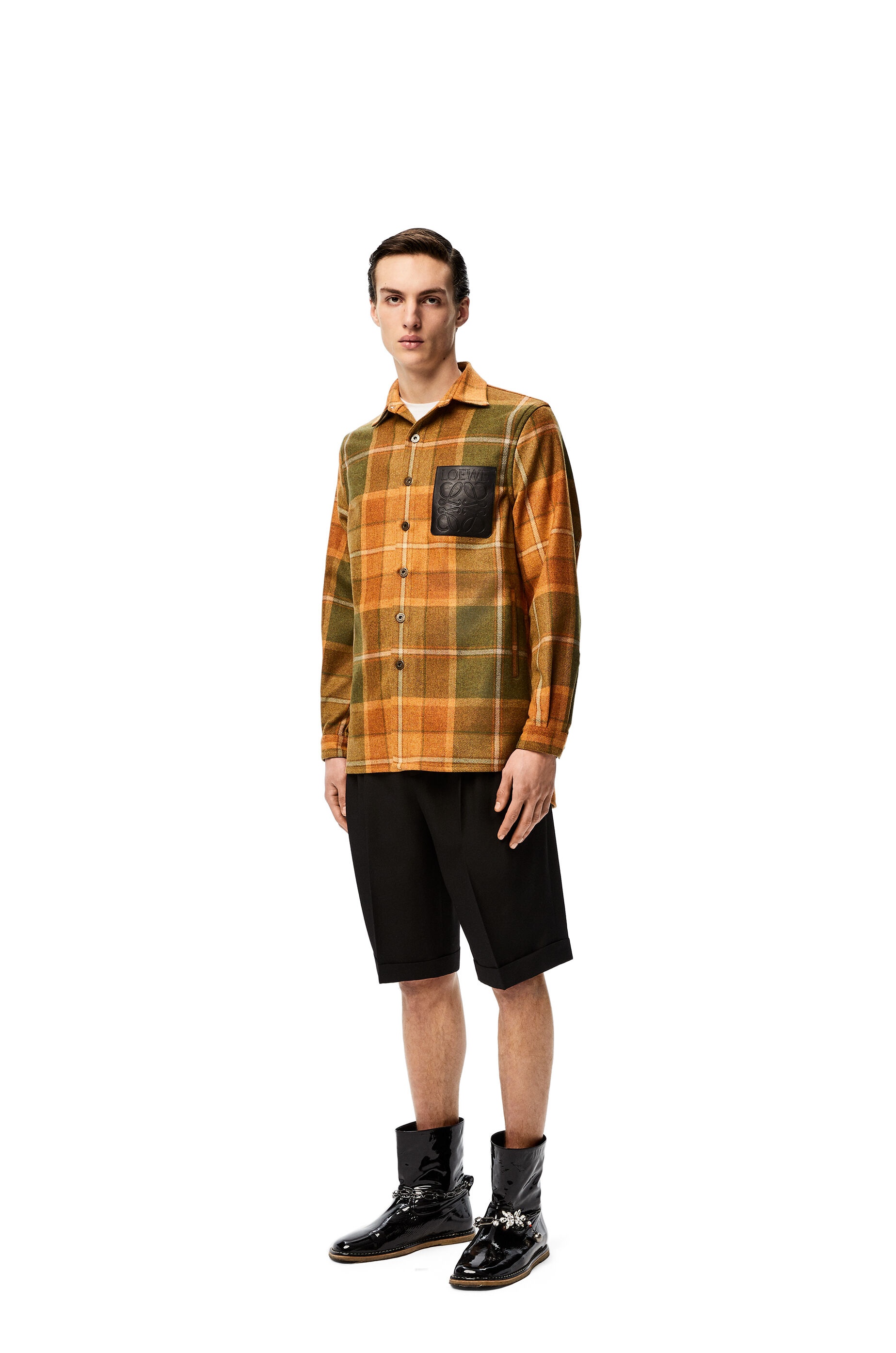 Overshirt in check wool - 2