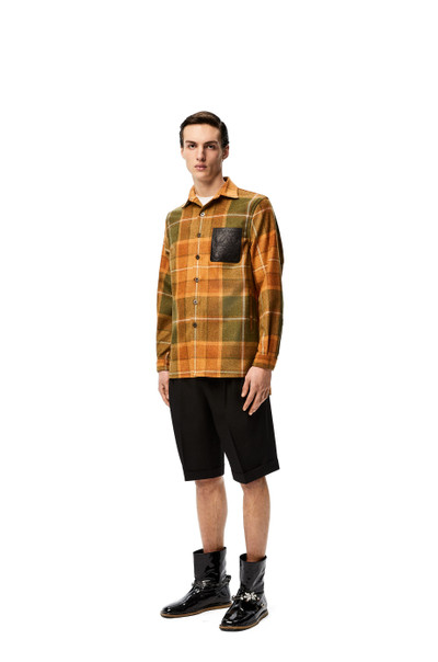 Loewe Overshirt in check wool outlook