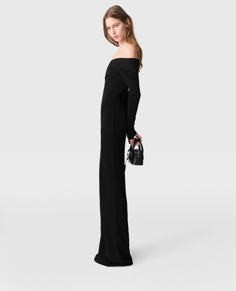 Sheer Long-Sleeve Mesh Maxi Dress 6
