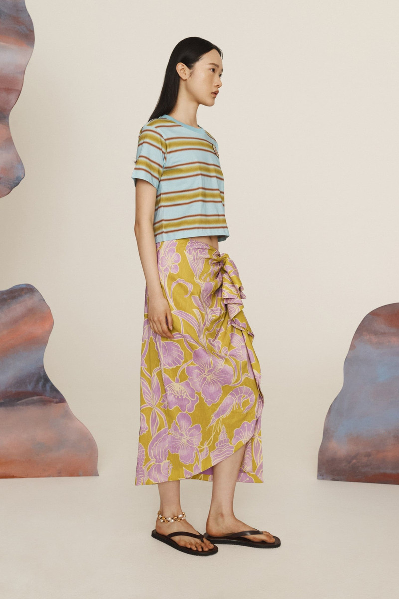 Rosanna Cropped Stripe Tee 5