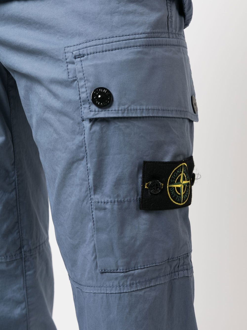 Compass-badge slim-fit trousers - 5