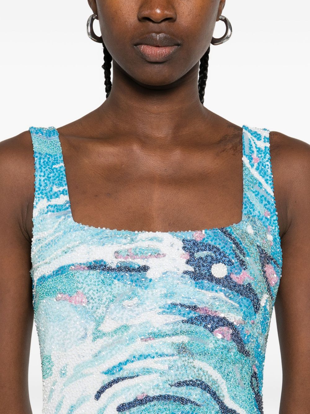 Le Sable tidal-wave sequin mini dress - 5