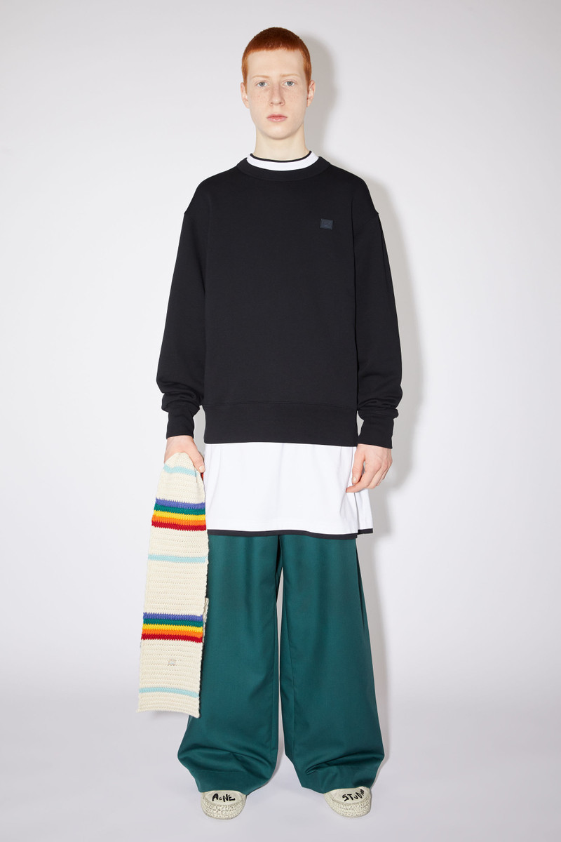 Acne Studios Crew neck sweatshirt - Regular fit - Black outlook