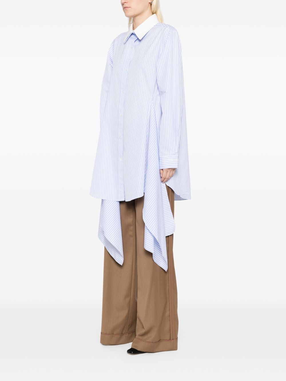 Cascade front shirt dress - 3