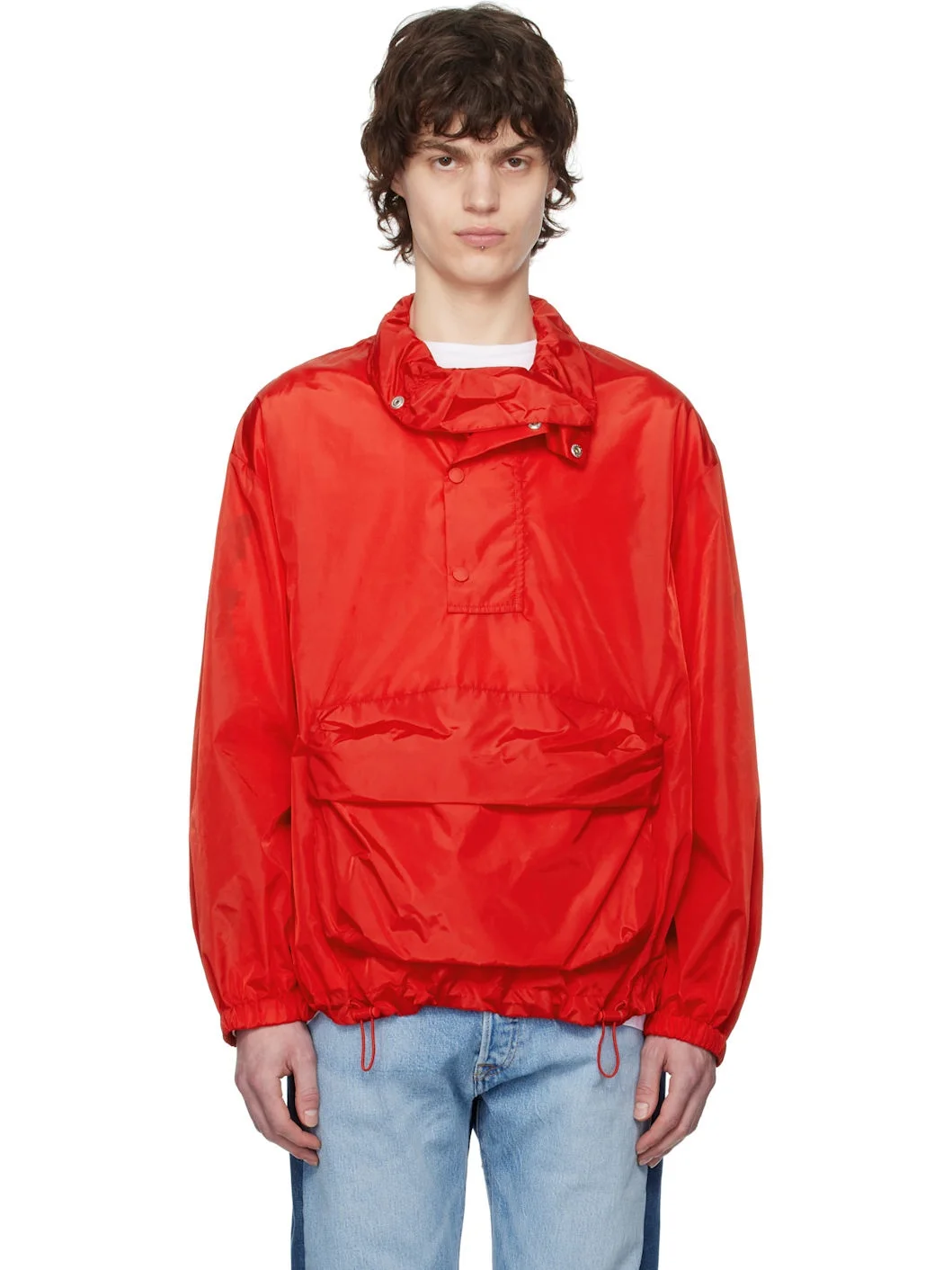 Red Cargo Flap Pocket Jacket - 1
