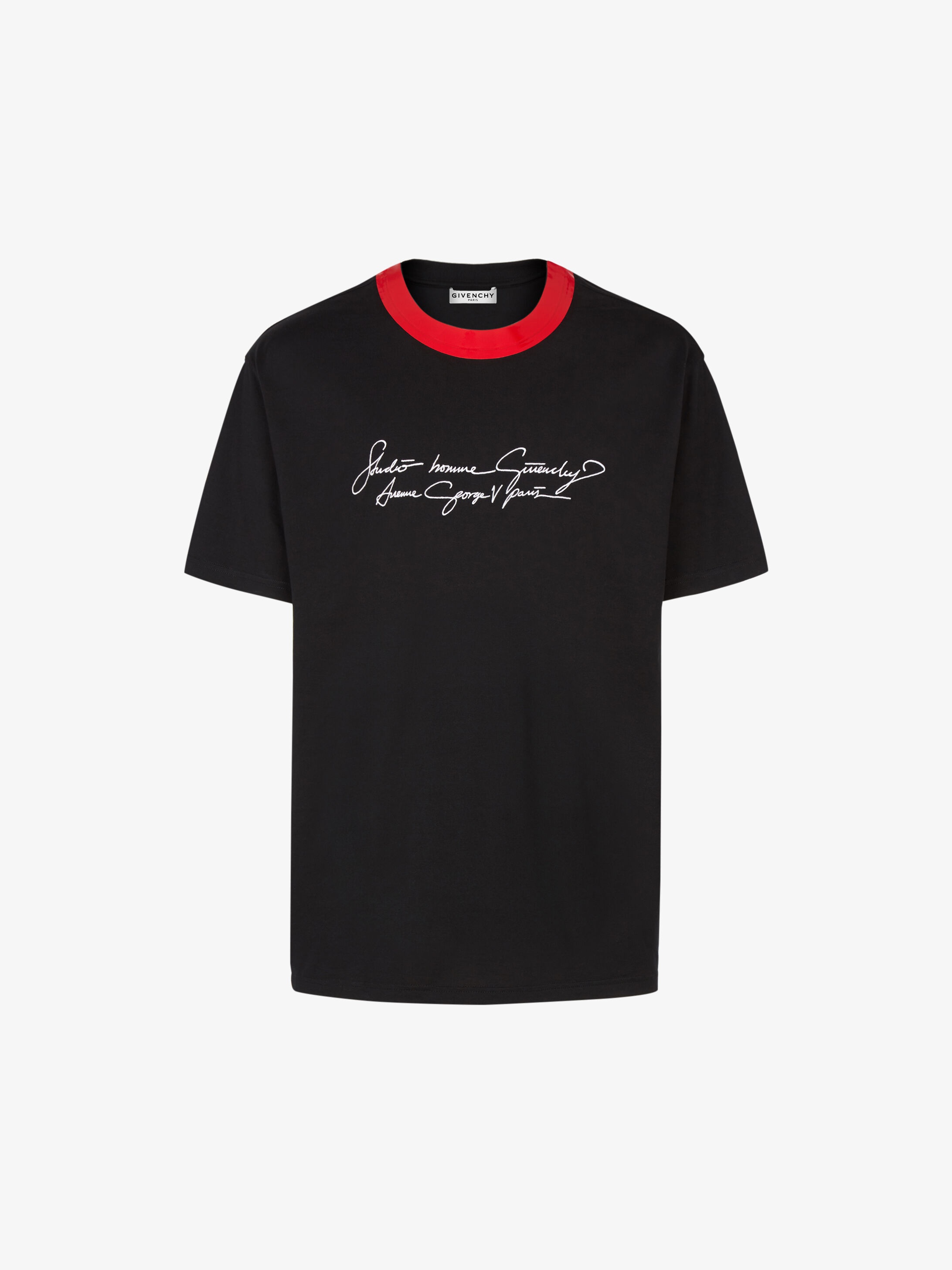 Studio Homme embroidered t-shirt with band - 1