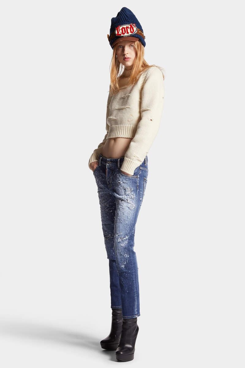 WOOL LINKS STITCH CROPPED 주니어 6