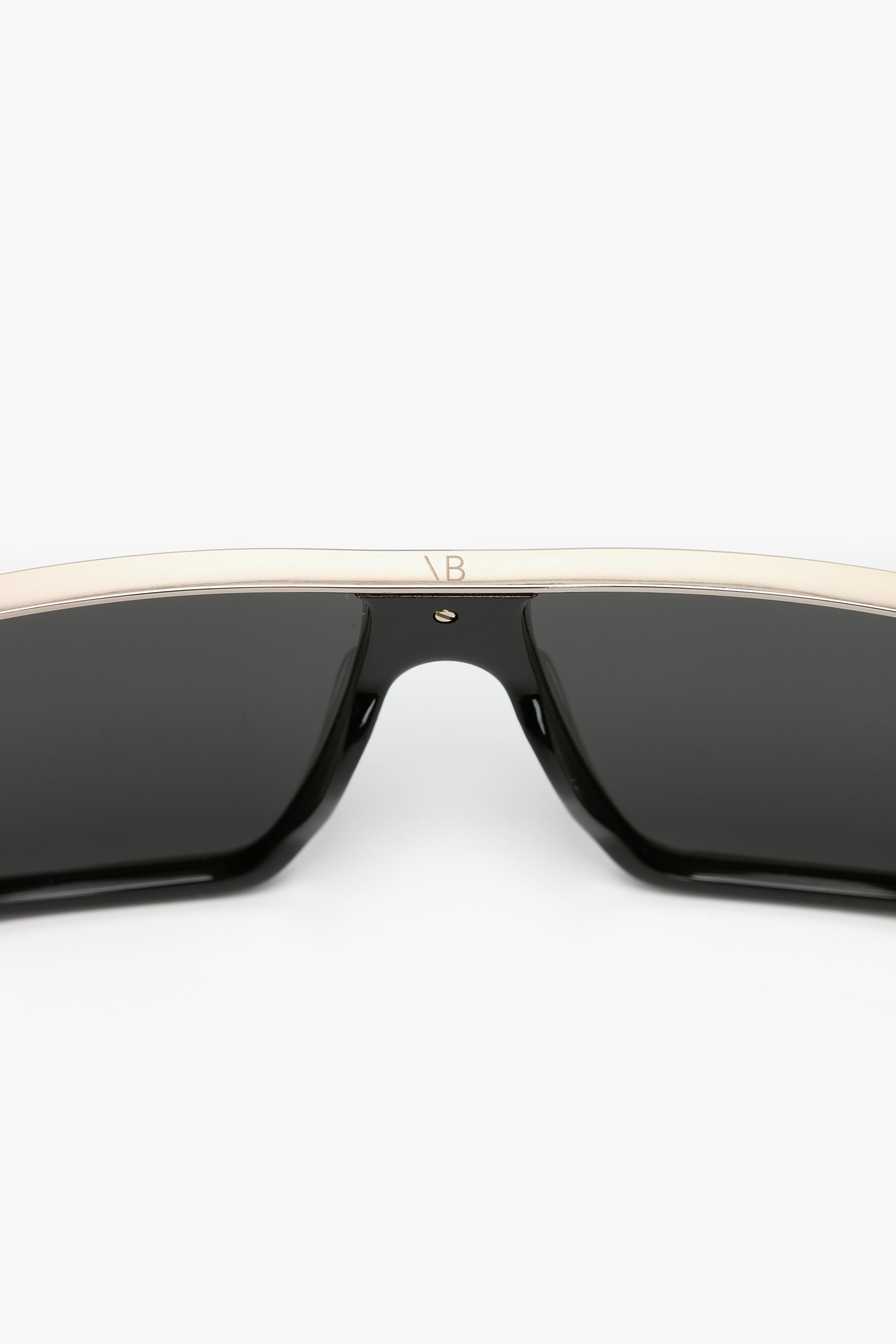 Flat Top Visor Sunglasses In Black - 5