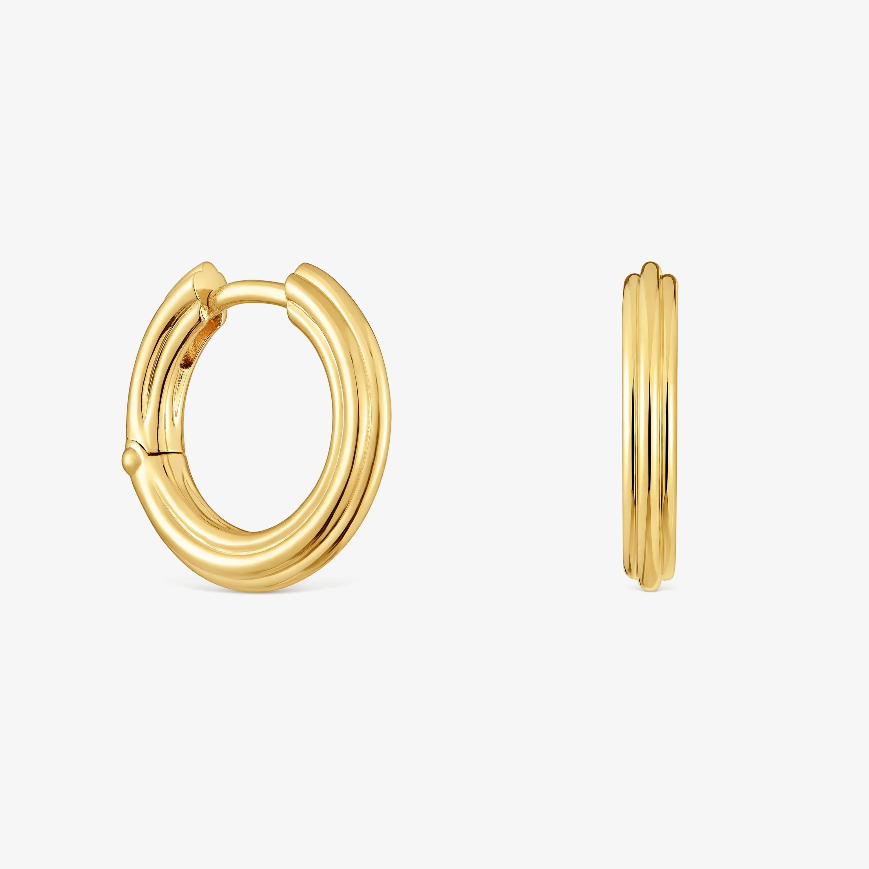 18K gold vermeil Hoop earrings TOUS 1950 - 1
