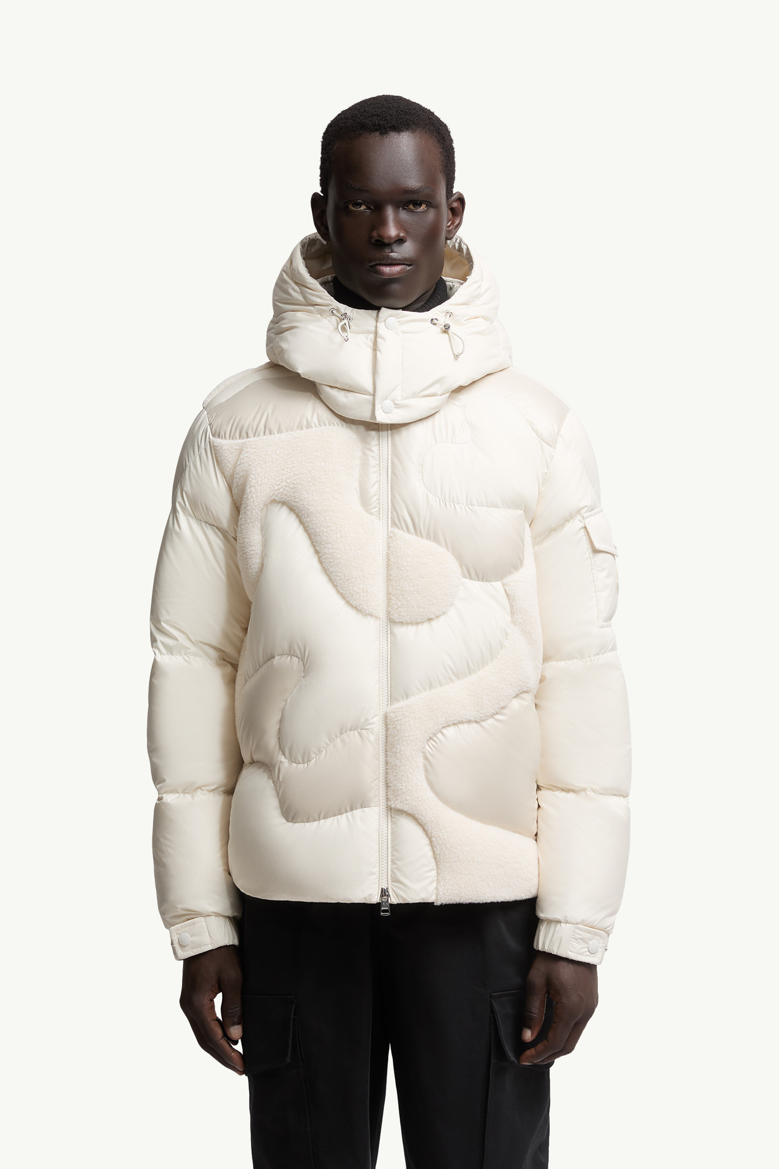 Candes Hooded Teddy Intarsia Short Down Jacket - 3