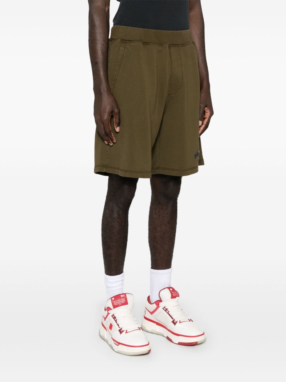 cotton track shorts - 3
