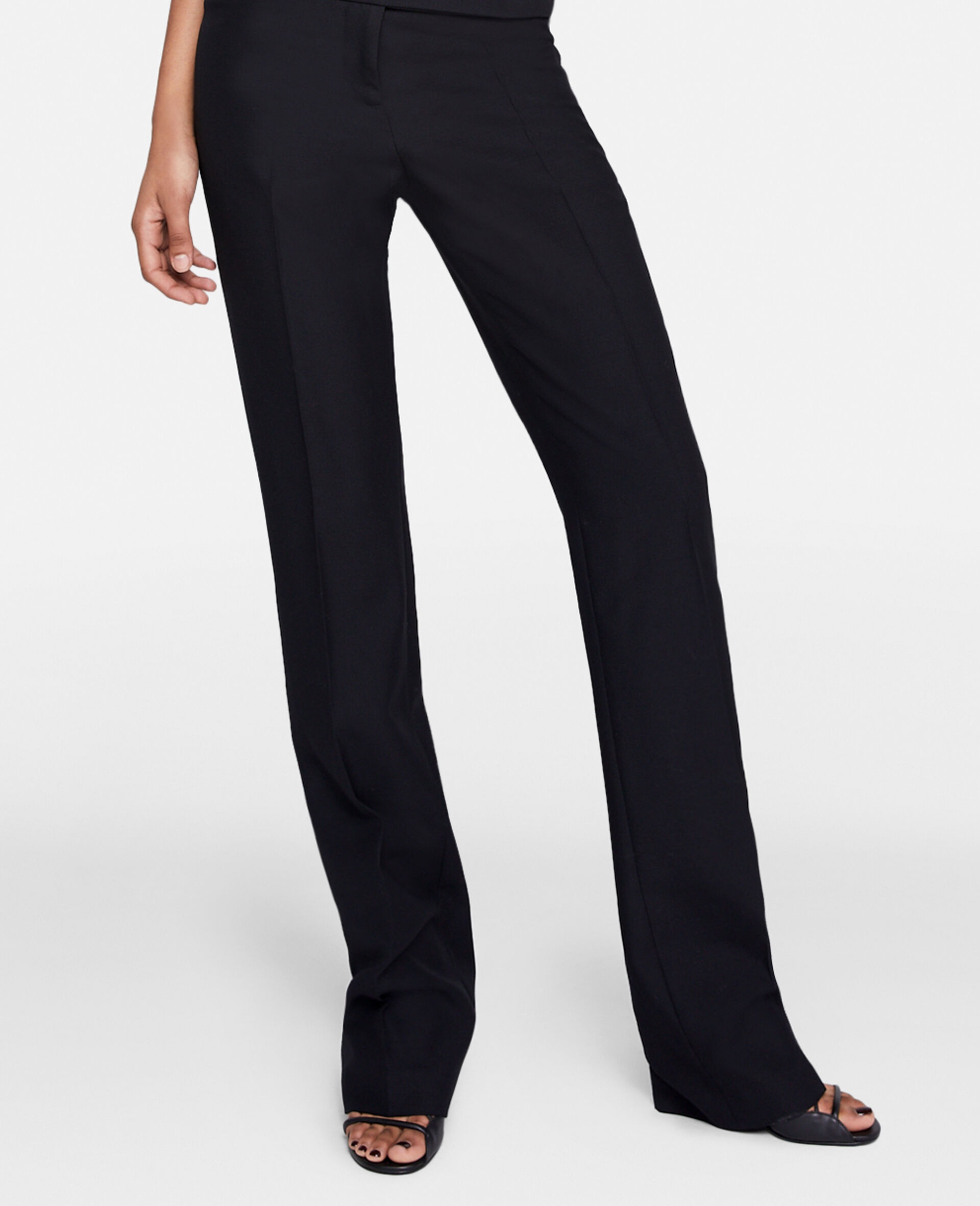 Low Rise Slim Leg Tailored Trousers - 3