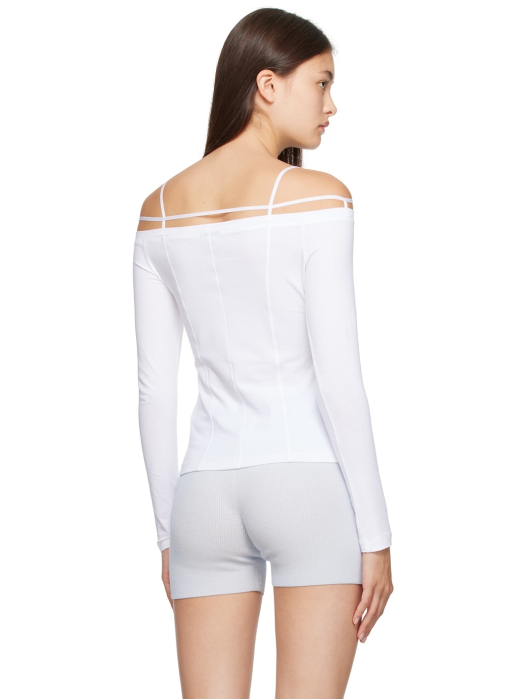 White Le Papier 'Le T-Shirt Sierra' Long Sleeve T-Shirt - 3